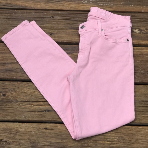 7 For All Mankind Denim - 7 For All Mankind Pink Skinny Jeans